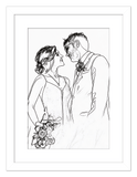 Curio Bello  Sketch Wall Art Decor Poster Photo Print, Ideal For Home or Office - Front View