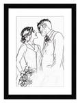 Curio Bello  Sketch Wall Art Decor Poster Photo Print, Ideal For Home or Office - Front View