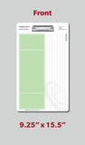 Ultimate Frisbee Coaches Clipboard - Front