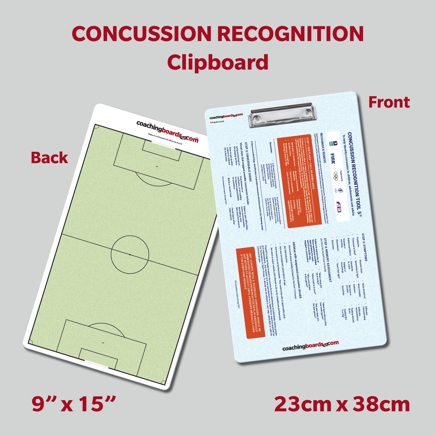 Soccer Dry Erase Coaching Clipboard