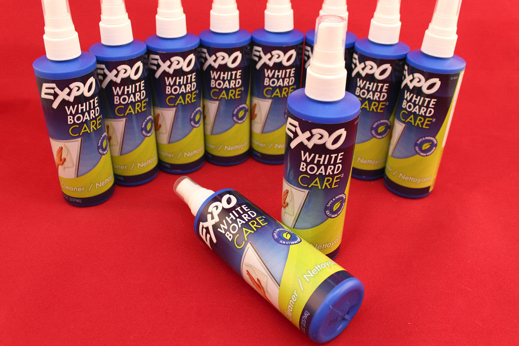 Dry erase coaching board spray cleaner