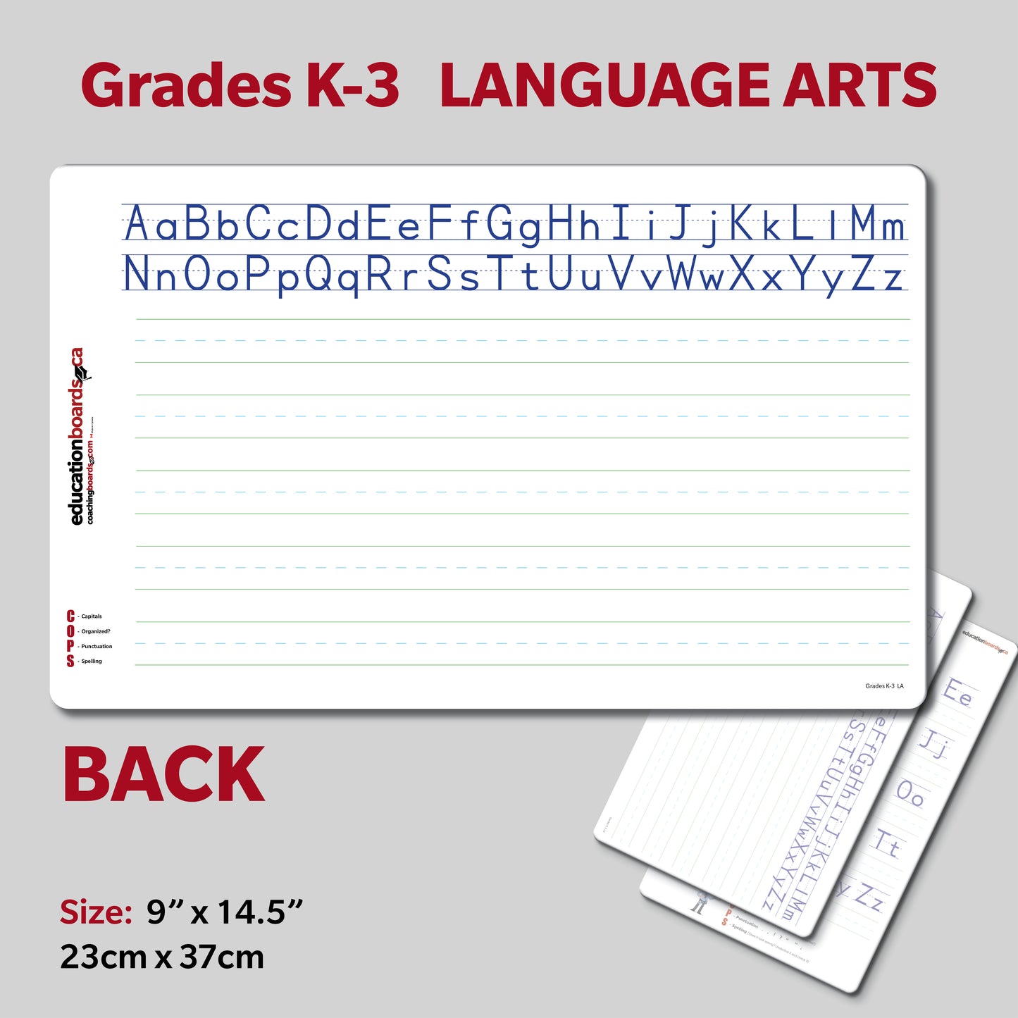 Language Art Small Education Board Grades K,1,2,3