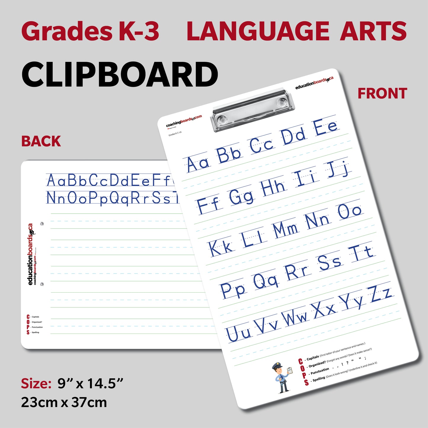 Language Art Small Education Board Grades K,1,2,3