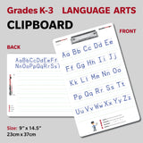 Language Art Small Education Board Grades K,1,2,3