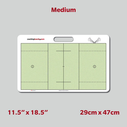 Lacrosse Dry Erase Coaching Board - Medium