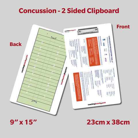 Concussion Recognition Clipboard -NFL Football