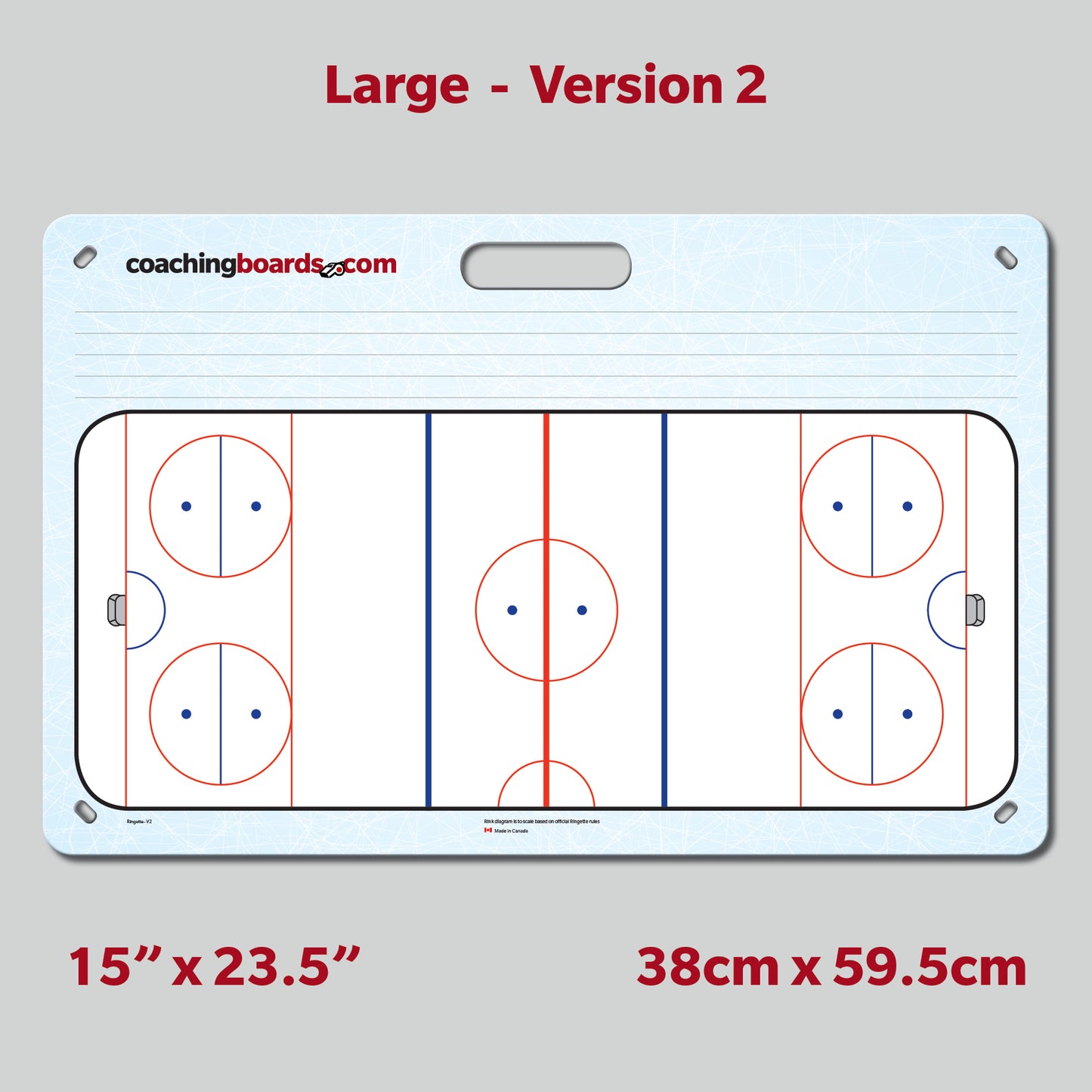Ringette Dry Erase Coaching Board -Large