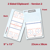 Ringette 2-Sided Dry Erase Coaching Clipboard